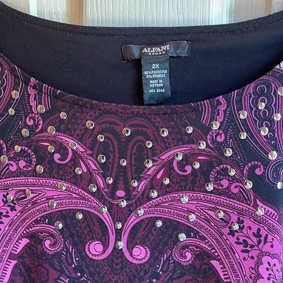 ALFANI WOMAN CLASSIC COLORS DRESS SZ 2X - Picture 4 of 6